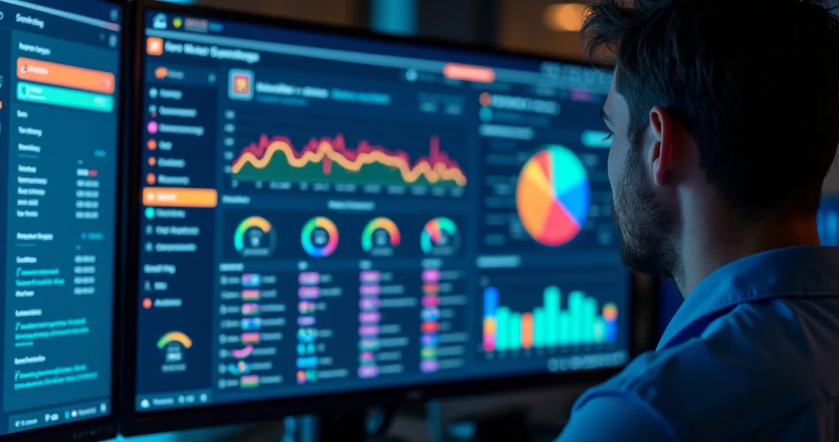 Painel de monitoramento de agentes de IA em SaaS