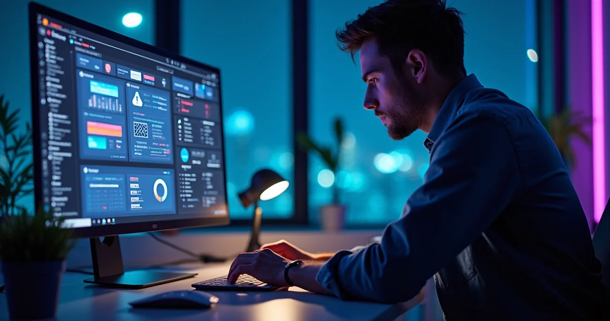 Empreendedor montando plataforma SaaS personalizada