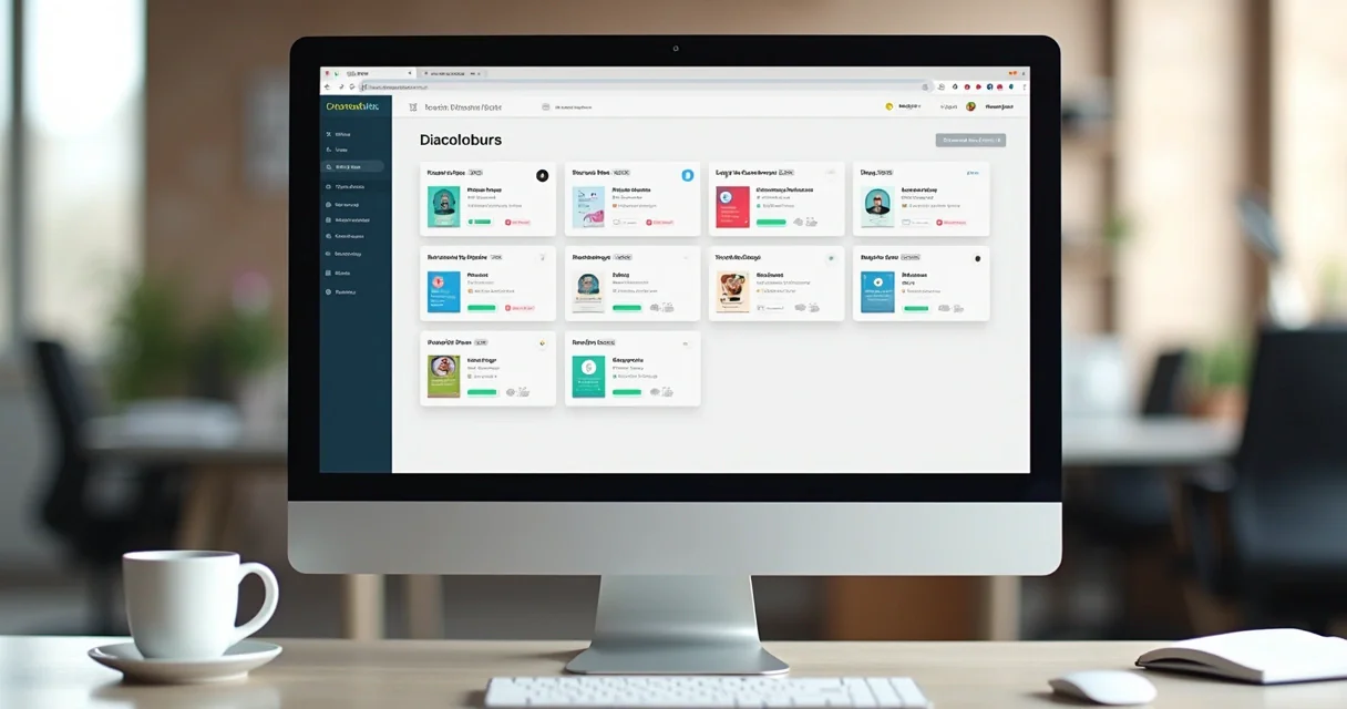 Painel centralizado mostrando aplicativos open source instalados em uma única tela.