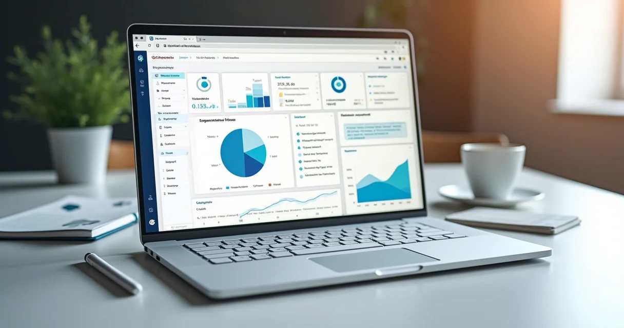 Protótipo SaaS rodando em notebook