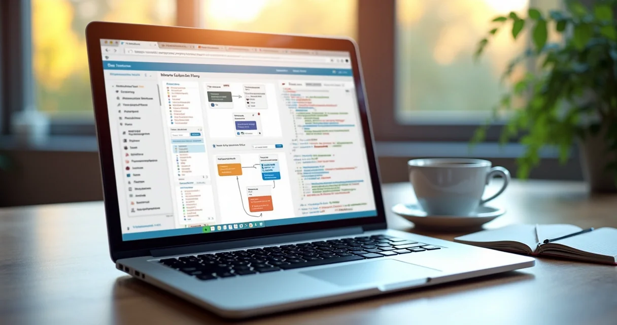 Fluxo de chatbot conversacional em dashboard SaaS